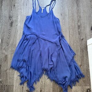 Free People Intimately FP Boho Handkerchief Hem Dress XS Fringe Festival Flares